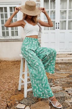Pantalon Fleuri Champêtre