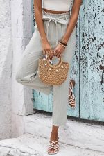 Pantalon Taille Haute Champêtre