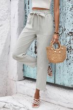 Pantalon Taille Haute Champêtre