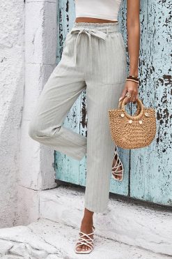 Pantalon Taille Haute Champêtre