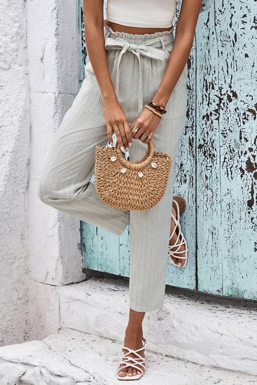 Pantalon Taille Haute Champêtre