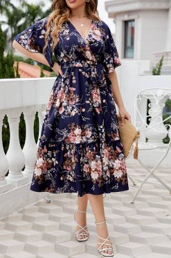 Robe À Fleur Champêtre Grande Taille