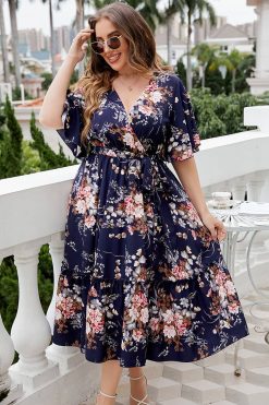Robe À Fleur Champêtre Grande Taille