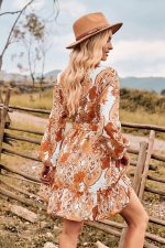 Robe À Fleur Courte Champêtre