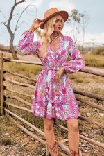 Robe À Fleur Courte Champêtre