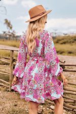 Robe À Fleur Courte Champêtre