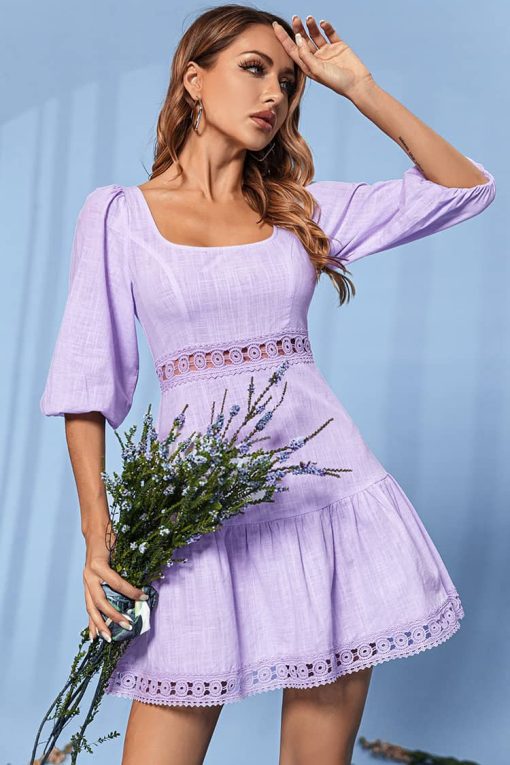 Robe À Lacet Champêtre
