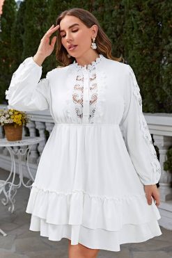 Robe Blanche Champêtre Grande Taille