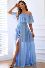 Robe Bleu Pour Mariage Champêtre