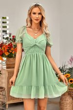 Robe Ceremonie Champêtre Chic Courte