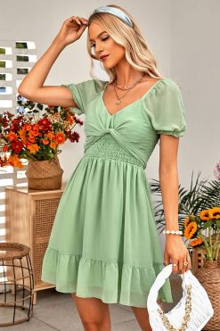 Robe Ceremonie Champêtre Chic Courte