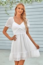 Robe Ceremonie Champêtre Chic Courte