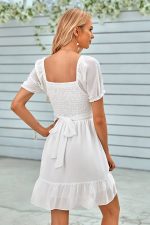 Robe Ceremonie Champêtre Chic Courte