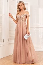 Robe Ceremonie Champêtre Nude
