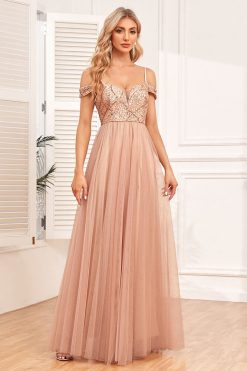 Robe Ceremonie Champêtre Nude