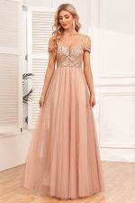 Robe Ceremonie Champêtre Nude