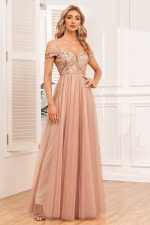 Robe Ceremonie Champêtre Nude