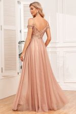Robe Ceremonie Champêtre Nude