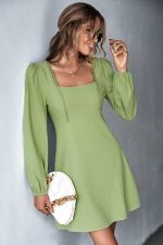Robe Champêtre Anis Courte