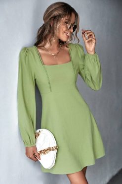 Robe Champêtre Anis Courte