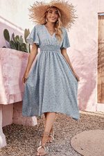 Robe Champêtre Bleu Ciel