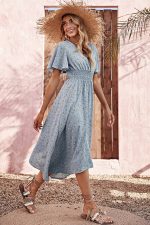 Robe Champêtre Bleu Ciel