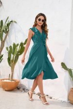 Robe Champêtre Chic Turquoise