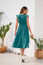 Robe Champêtre Chic Turquoise