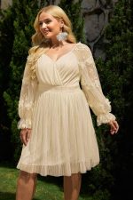 Robe Champêtre Courte Grande Taille