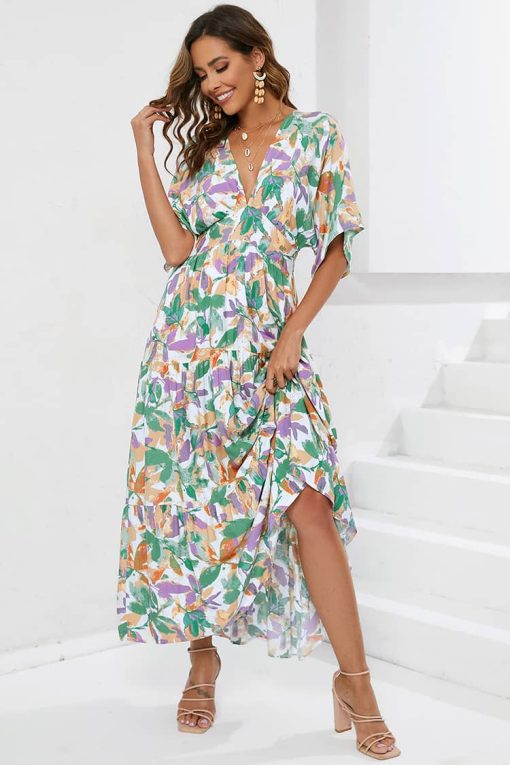 Robe Champêtre Decolleté