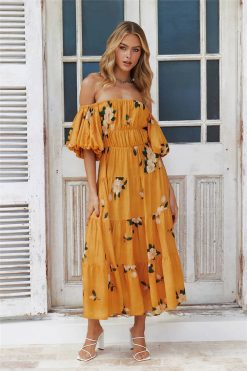 Robe Champêtre Jaune