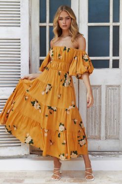 Robe Champêtre Jaune