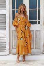 Robe Champêtre Jaune