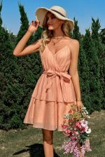 Robe Demoiselle Honneur Champêtre Courte