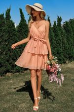 Robe Demoiselle Honneur Champêtre Courte