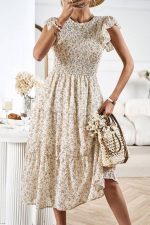 Robe Demoiselle Honneur Fleurie Champêtre