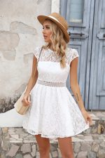Robe Dentelle Courte Mariage Champêtre