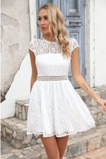 Robe Dentelle Courte Mariage Champêtre