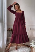 Robe Fluide Champêtre Vintage