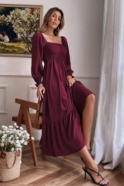 Robe Fluide Champêtre Vintage