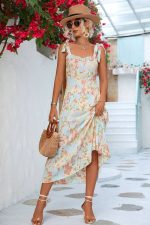Robe Invite Mariage Champêtre Bleu Motif