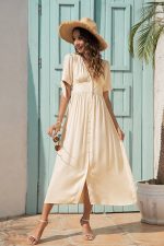 Robe Ivoire Champêtre Vintage