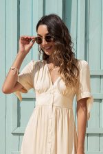 Robe Ivoire Champêtre Vintage