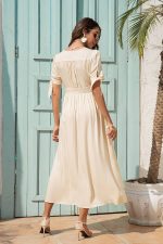 Robe Ivoire Champêtre Vintage