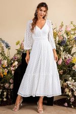 Robe Longue Blanche Champêtre