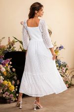 Robe Longue Blanche Champêtre