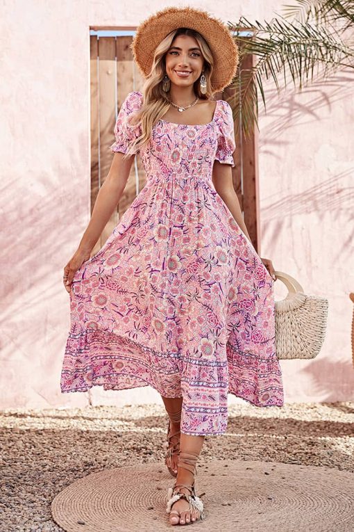 Robe Longue Bohème Champêtre