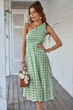 Robe Longue Champêtre Vichy