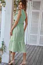 Robe Longue Champêtre Vichy