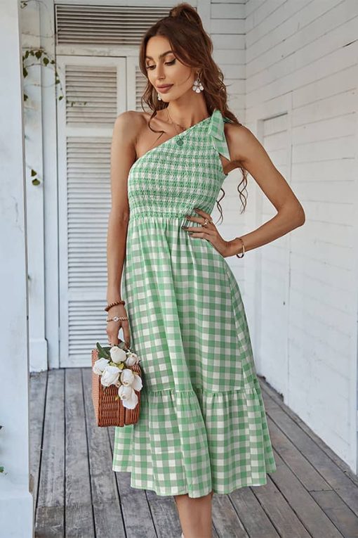 Robe Longue Champêtre Vichy